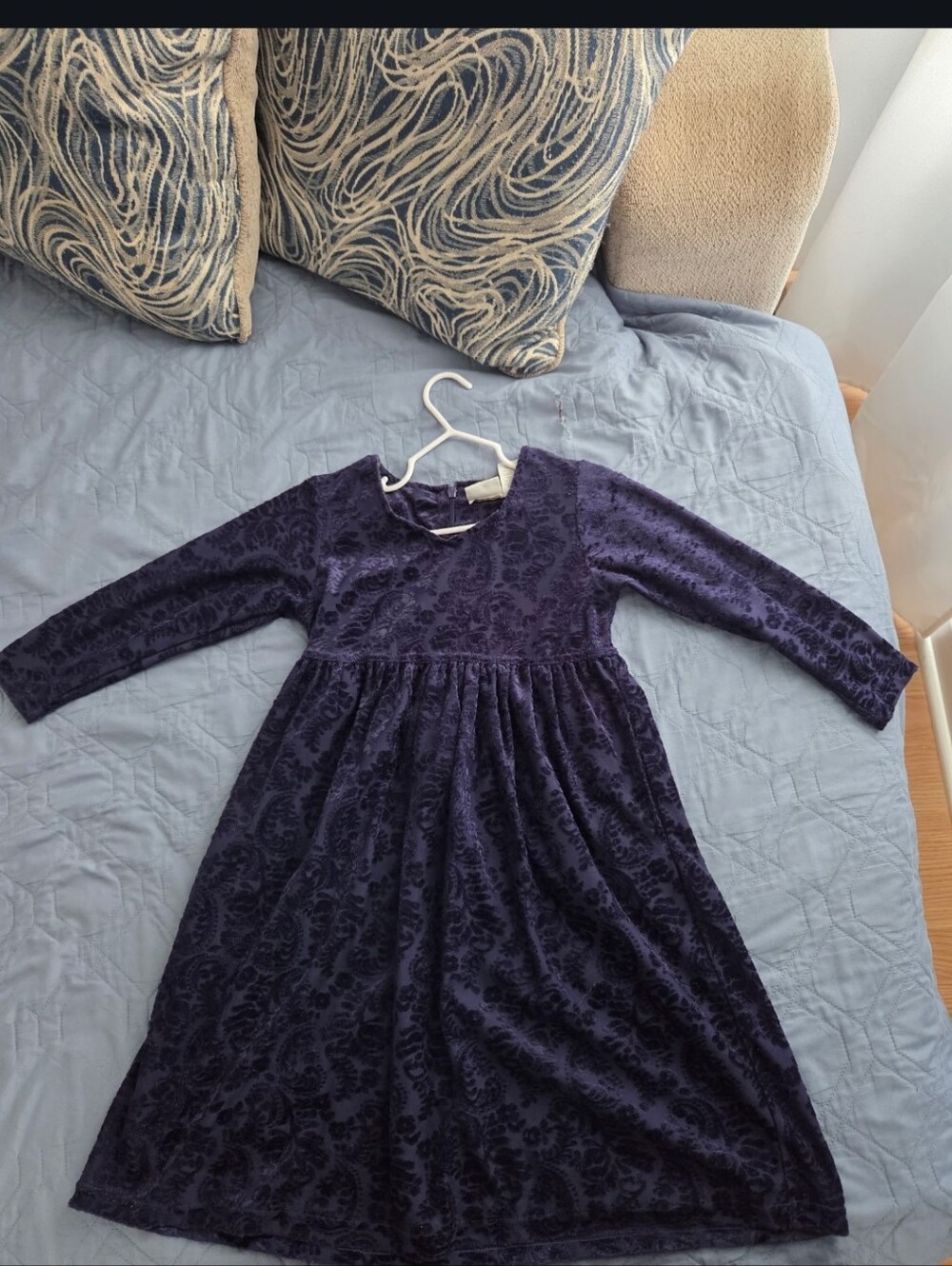 New Moves Navy Textured Dress - Navy